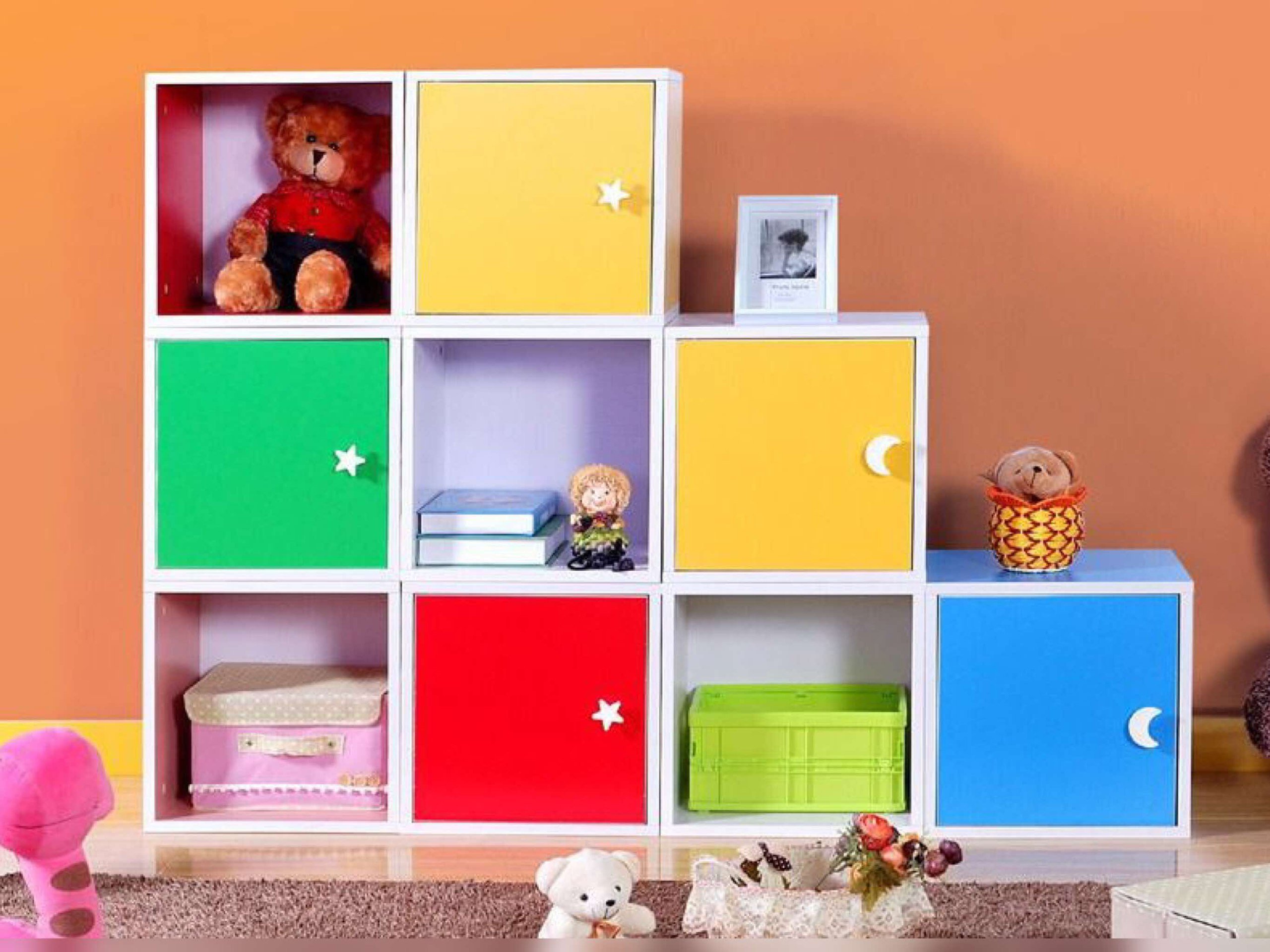 шкаф для книжек и игрушек в детскую