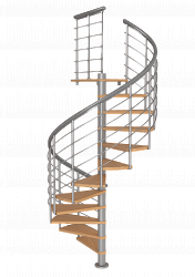 Лестница винтовая МОНРЕАЛЬ STYLE высотой 2795-3055