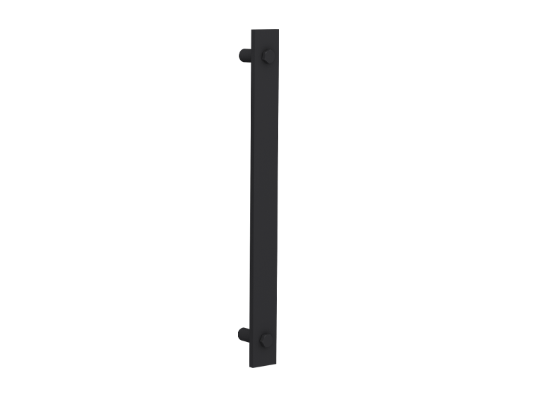 Ручка металлическая для стеклянных и деревянных дверей, 356х32х50 мм, Roc Design, черный мат., шт	(арт.337-161)